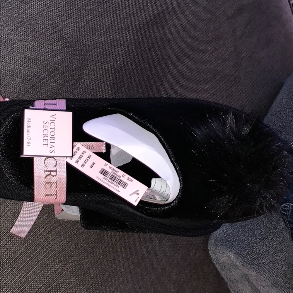 Black slippers